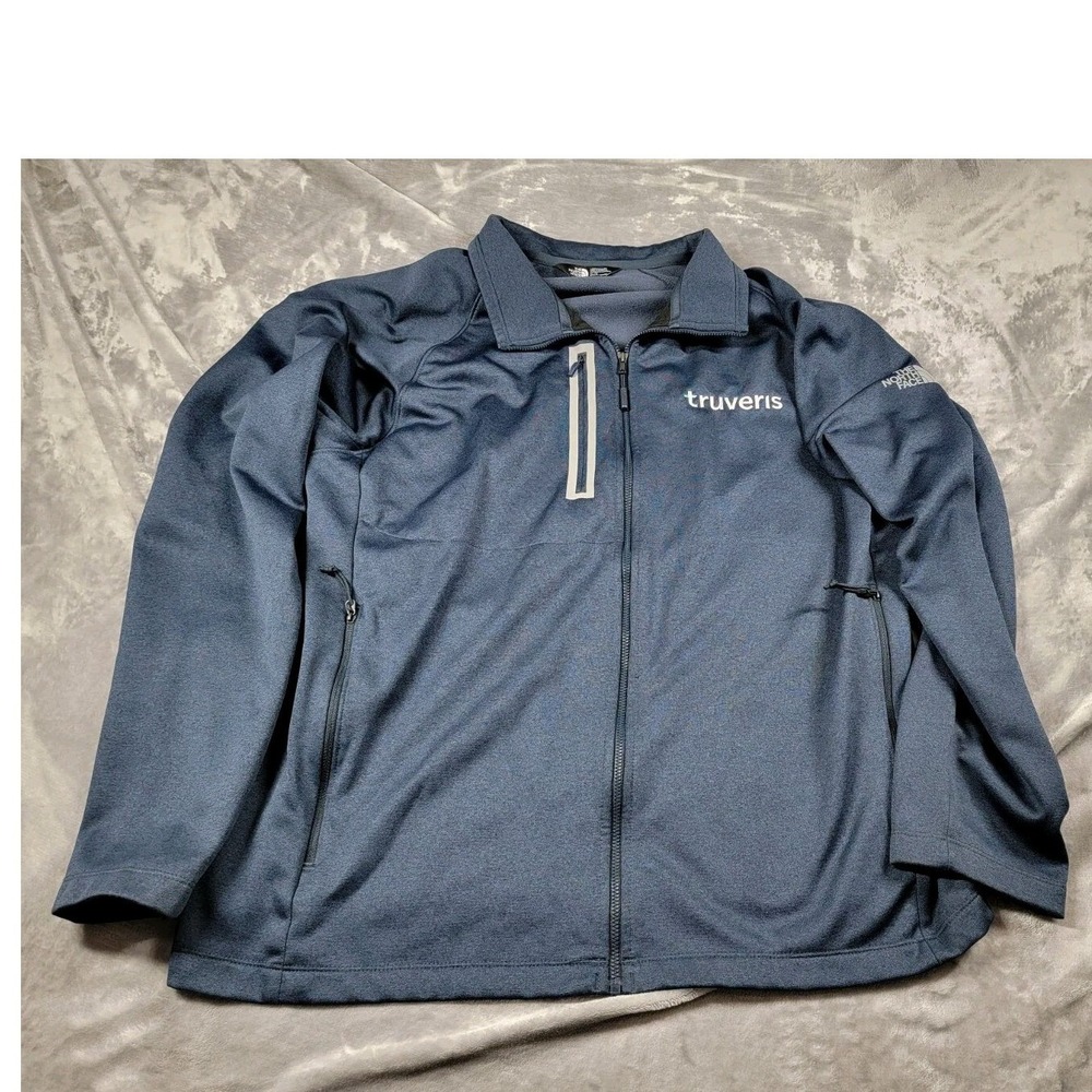 The North Face Jacket Mens XL Canyon Flats‎ Blue Full Zip Truveris
